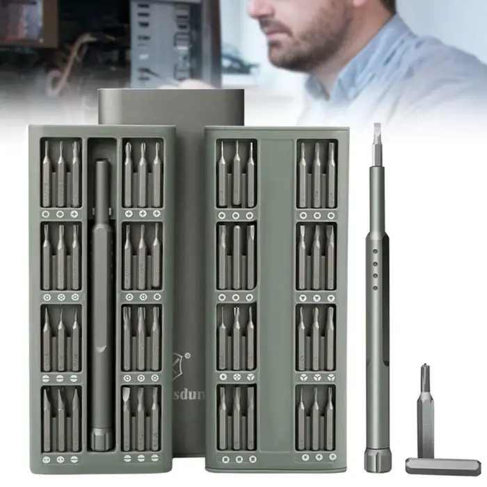 48 In 1 Multifunction Aluminum Alloy Screwdriver Kit Mobile Tablet Maintenance Tools-M25
