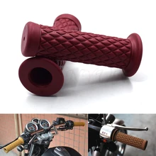 Универсальный 7/" 22 мм Ретро резиновая мотоциклетная ручка 8 цветов доступны для Triumph SPEED TRIPLE TIGER 1050/Sport 800 XC/XCX/XR