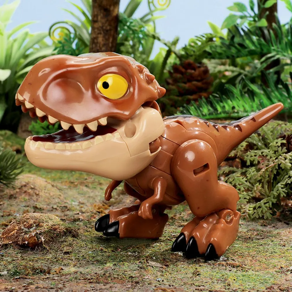 

Q Version Funny Transforming Mech Dinosaur Toy Home Furnishings Shape Changing Toy QVersion Dinosaur Figure Christmas Kid's Gift
