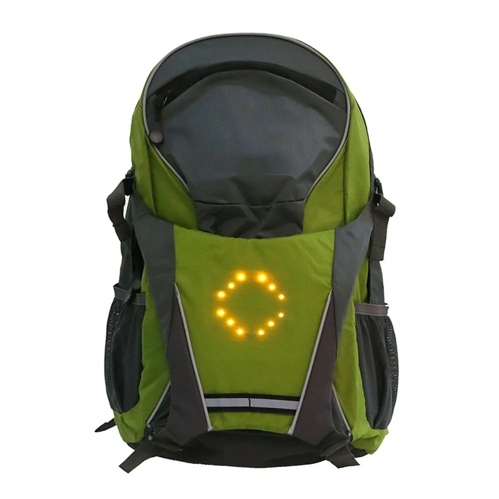 Top 18L Wireless Control Reflective Outdoor Backpack Cycling Camping Turn Signal LED Light Direction Indicator Running Night Riding 9