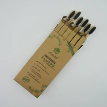 6 шт. in1BOX натуральный экологически чистый бамбуковый уголь зубная щетка