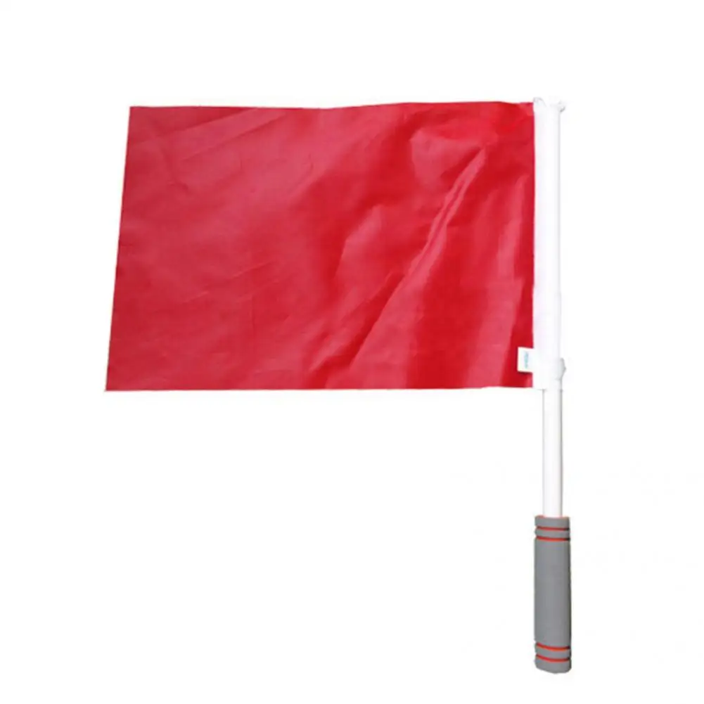 Practical Referee Flag Bright Color Soccer Referee Flag Compact