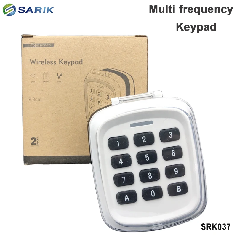 Universal Wireless Keypad Garage Door Openers Rolling Code Keypad 315mhz/433mhz/868mhz