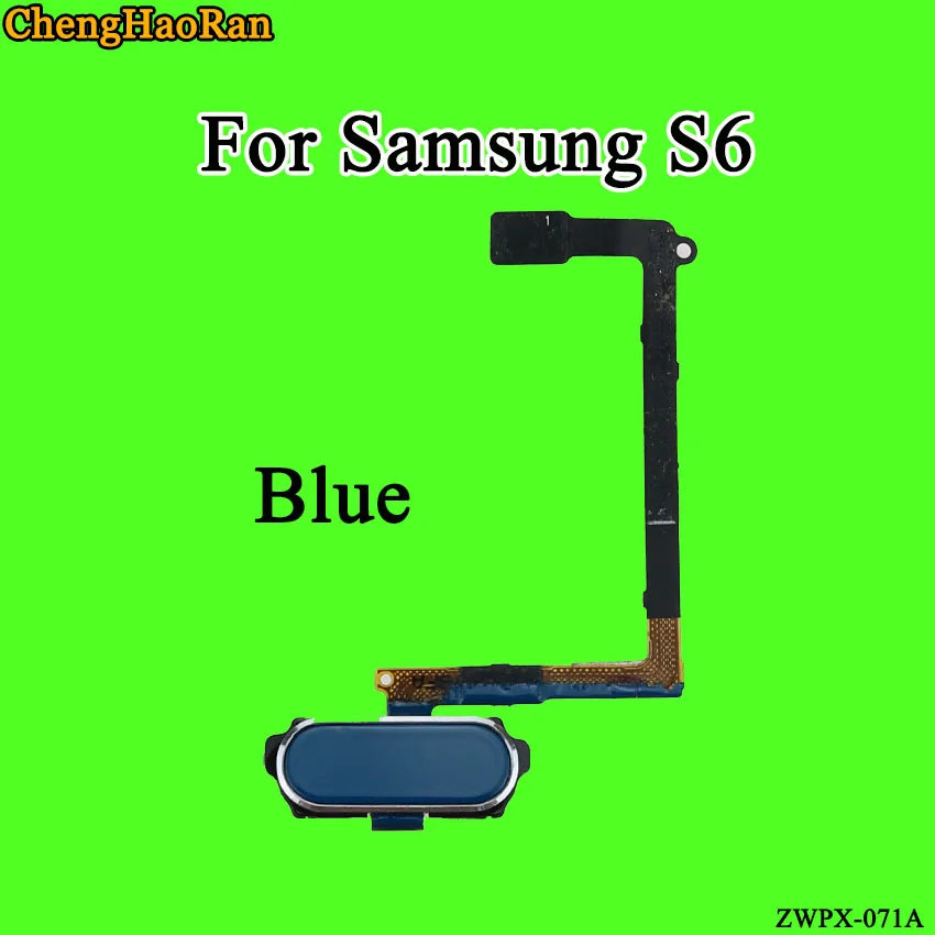 ChengHaoRan 1 шт. для Samsung Galaxy S6 G920F сканер отпечатков пальцев гибкий кабель Кнопка возврата домой ключ гибкий кабель запасные части