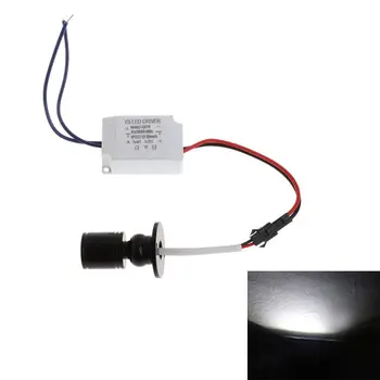 

1W Mini LED Warm White Spotlight Jewelry light Cabinet Ceiling Flood Lamp New 28TC