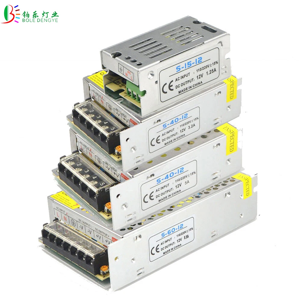 

LED Power Supply Lighting Transformers AC to DC12V Switching Driver 3A 5A 10A 15A 20A 50A LED Adpater For LED Strip Camera