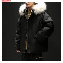 Дропшиппинг ветровка уличная зимняя куртка с капюшоном осенние свободные толстые пальто мужские японские уличные хлопковые топы