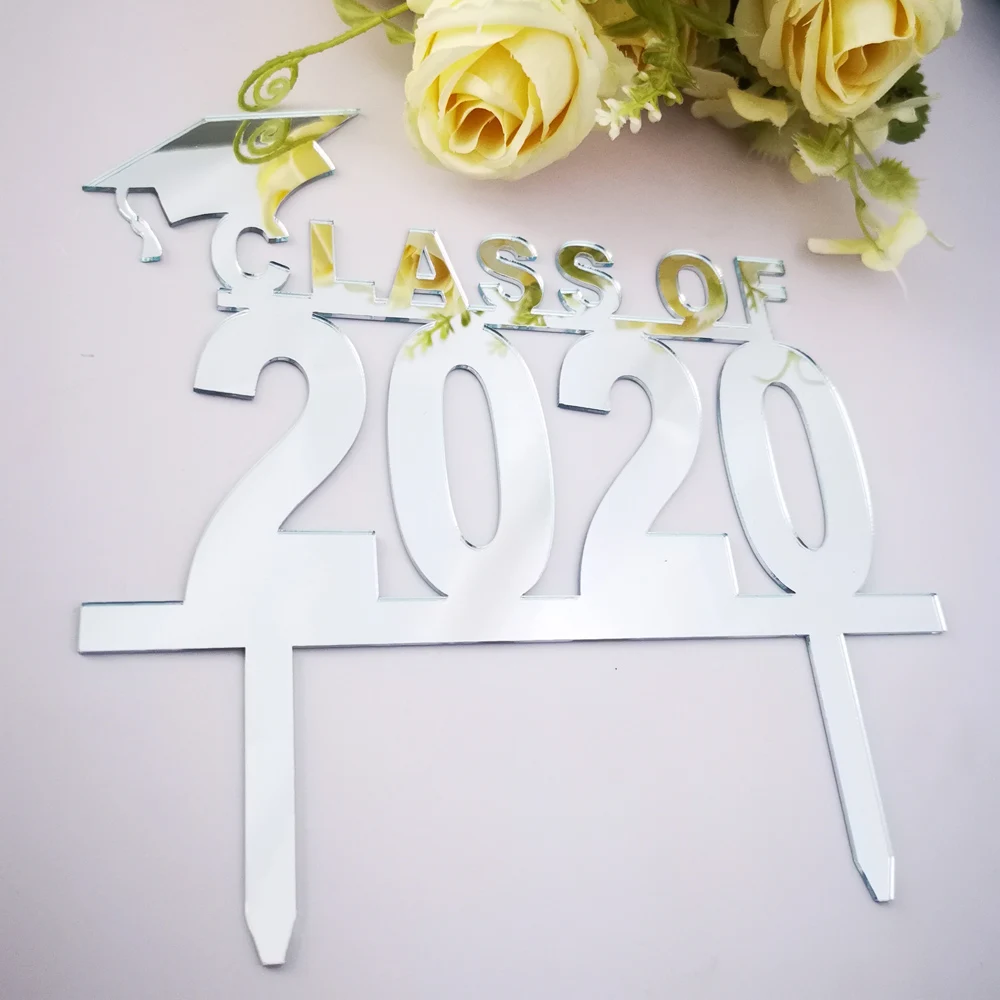 2020 College Graduation Ceremony Cake Topper Decoration High School Graduation Party Photo Prop Congrats Grad Degree Cake Topper (6)