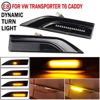 

LED Side Marker Turn Signal Light Dynamic Flowing Indicator Blinker For VW Transporter T6 Multivan Caddy MK4 2016 2017 2018 2019