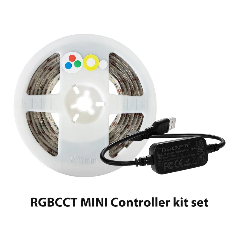 Mini Bar Controller Light Controller For Wireless MINI RGBCCT LED 5V Voice Control TV Background RGB CCT Wireless Dimming