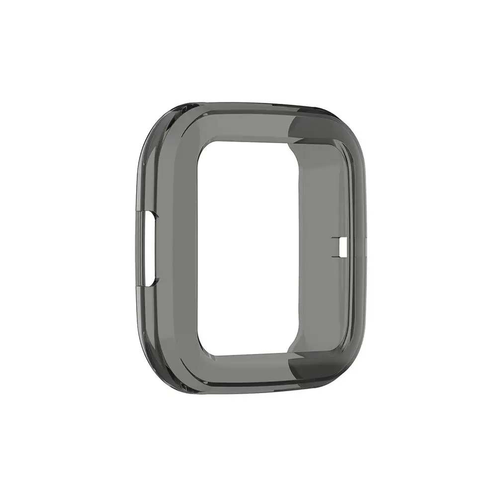 Мягкий ультра-тонкий прозрачный защитный чехол из ТПУ Для Fitbit versa 2 Смарт-часы аксессуары для versa2 Shell#926 - Цвет: BK