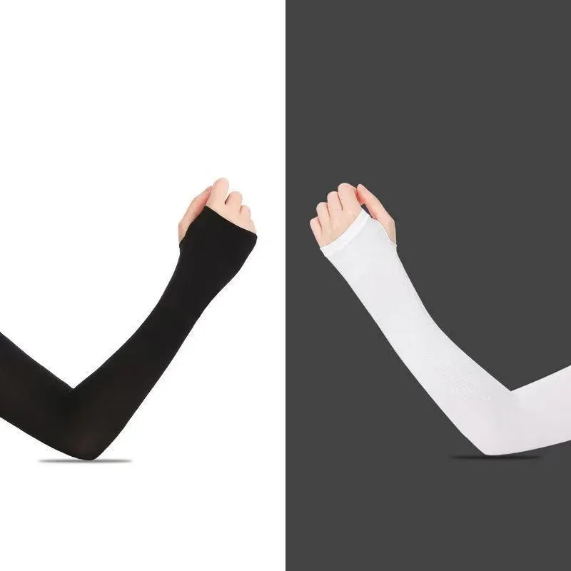 One Pair Sun UV Protection Cooling Ice Sleeve Women Summer Long Fingerless Gloves Unisex Cycling Driving Running Sports Sleeves cycling gloves fingerless gloves sports gloves gym gloves fingerless gym gloves running gloves
