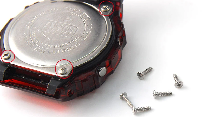 watch Stainless Steel Case Back Screw Replacement for casio GA -110100/120/150/DW6900/5600