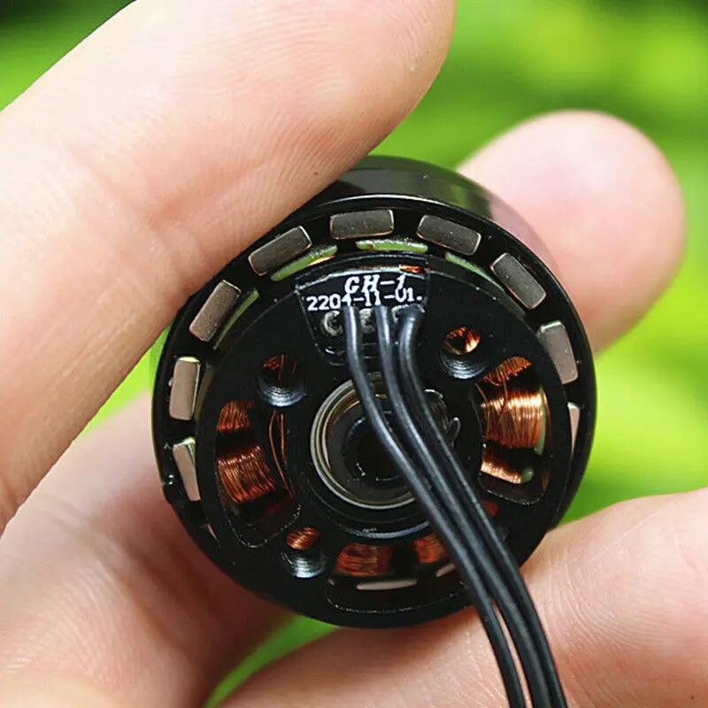 DC 12V Micro Mini 2204 PTZ Brushless Motor Electric Double Ball Bearing Outer Rotor RC Drone Aircraft Model UAV Mobile Camera