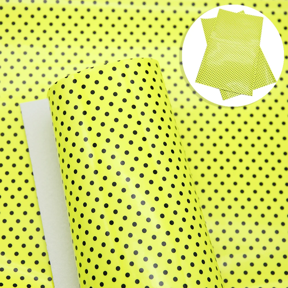 David accessories 20*34 см dot искусственной искусственная кожа бант для волос для художественного оформления ногтей, ручная работа ремесел 1 шт, 1Yc6879 - Цвет: 1086036007