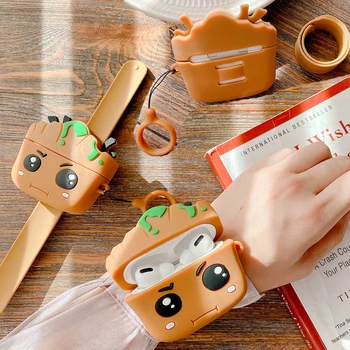 

For AirPods 1 2 3 Pro Case 3D Groot Watch Band Wristband Sport Earpords Bluetooth Wireless Earphone Silicone Cover