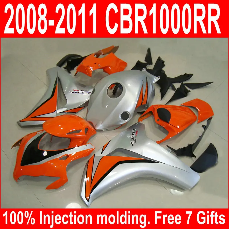 Обтекателей для Honda CBR1000RR 08 09 10 11 серебро красно-черные обтекатели комплект CBR 1000RR 2008-2011 ST14