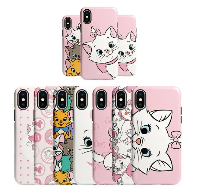 

Cartoon Marie Cat pink kitty lovely cute Soft shell Case for iPhone 6 6Plus 6s 6sPlus 7 7Plus 8 8Plus X XS XR XS Max phone cover