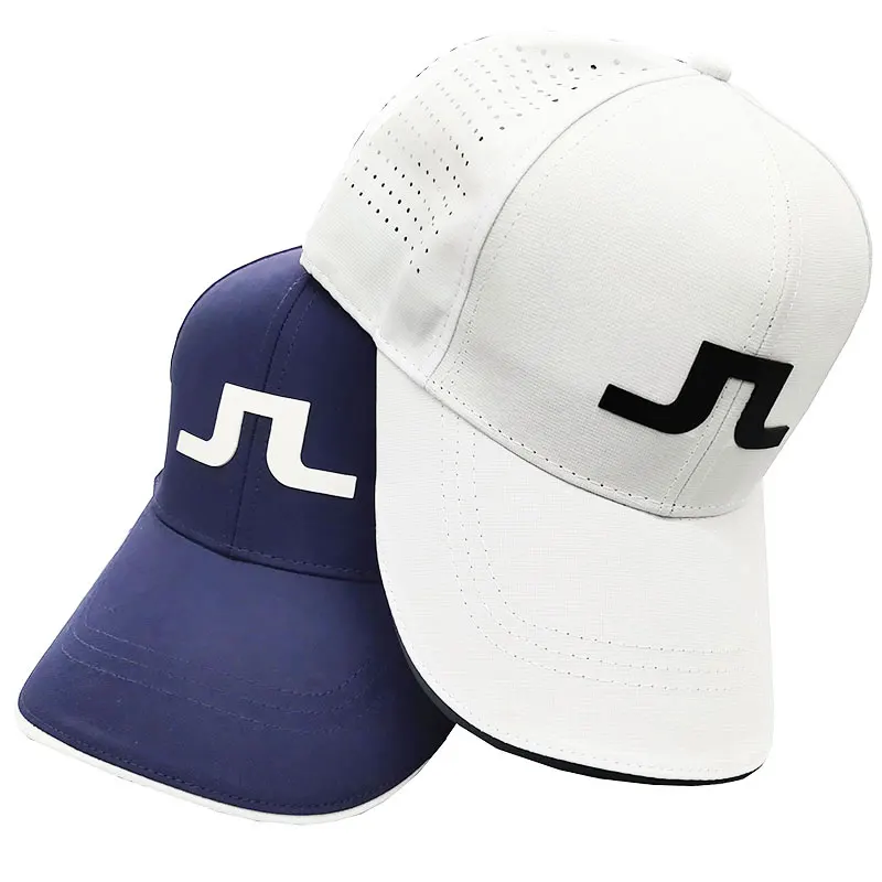 New High Quality Unisex Golf Hat Ins Red and White Sun Hat Embroidered Sports JL Golf Cap Free Shipping