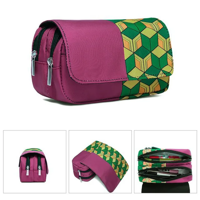 1Pcs Anime Demon Slayer Kimetsu No Yaiba Pencil Case Zipper Student Stationery Wallet Storage Bag School Season Gift style10