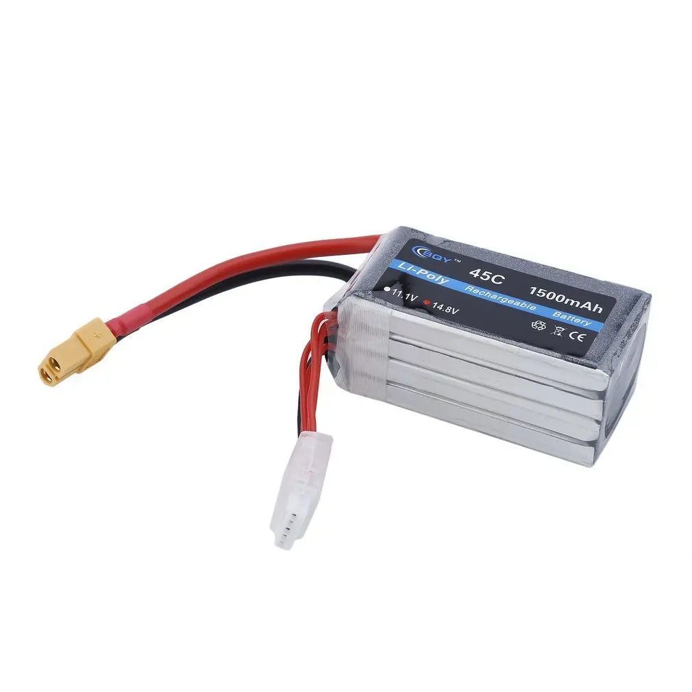 1500mAh Li-Poly Rechargeable Battery Plug Connector For RC Helicopter Drone Aircraft Truck Car Boat XT60