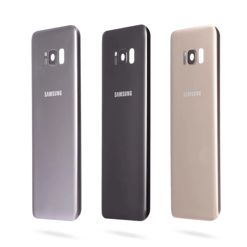 Задняя крышка батарейного отсека для Samsung Galaxy S8 Plus G955 G955F задняя крышка корпуса батарейного отсека Запасные части