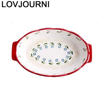 

Porcelain Plate Dishes Set Snack Ramen Tazone Coconut Fruteira Serving Kitchen Dining Bar Ceramica Dinnerware Ceramic Bowl