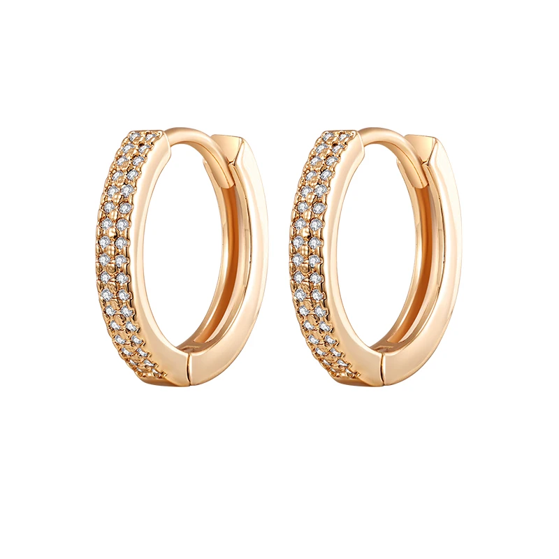 MAIKALE, классические серьги-кольца с кубическим цирконием, многослойные циркониевые CZ золотые серебряные круглые серьги, свадебные ювелирные изделия, подарки - Окраска металла: gold