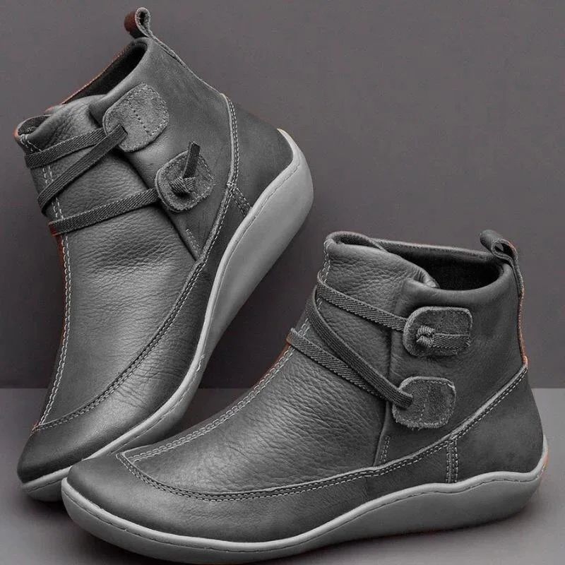 

Hot Sales Women's Boots Cotton 2019 England Casual-Style round Flat Large Size Short Boots Martin Boots