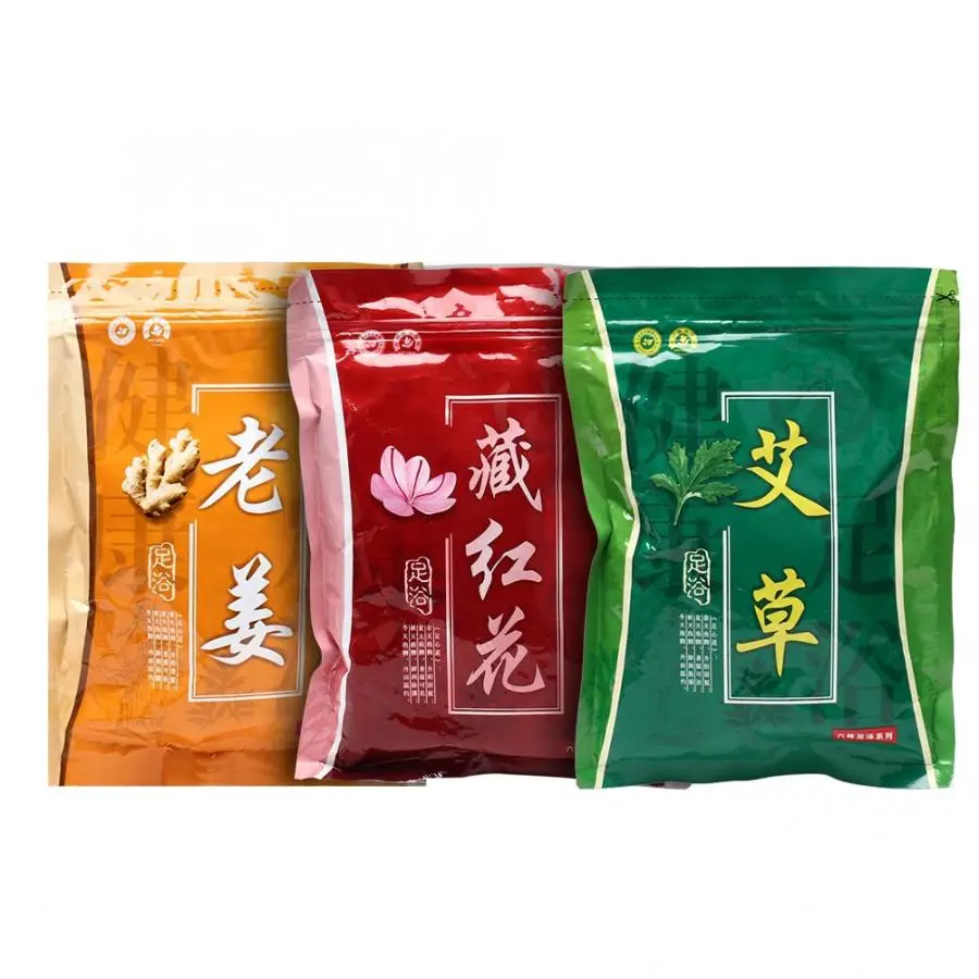 

6g x 30 Bags Natural Plants Foot Bath Powder Dispel Coldness Foot Bathing Powder Plaster Patch Pain Relief Chinese Medicine