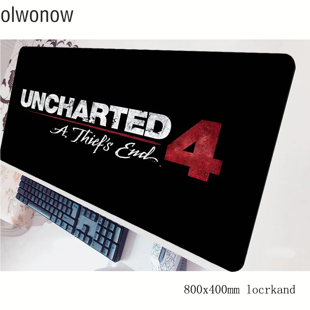 Uncharted коврик для мыши шикарное 80x40 см игровой коврик для мыши Коврик для нетбука Профессиональный; яркие платья с padmouse pc gamer коврики геймпад