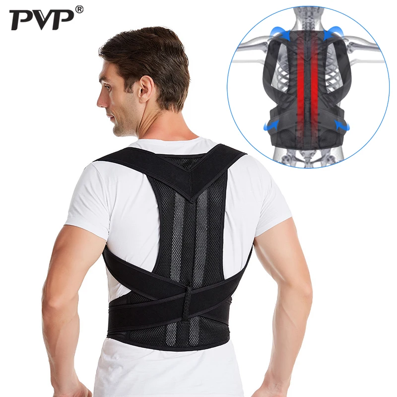 

Adjustable Adult Corset Back Posture Corrector Therapy Shoulder Lumbar Brace Spine Support Belt Posture Correction For Men Women