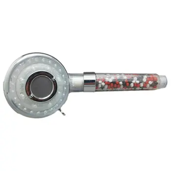 

Bathroom Anion Stone Filter Shower Head Water Temperate Controlled Color Changing 3-Setting LED Shower Head