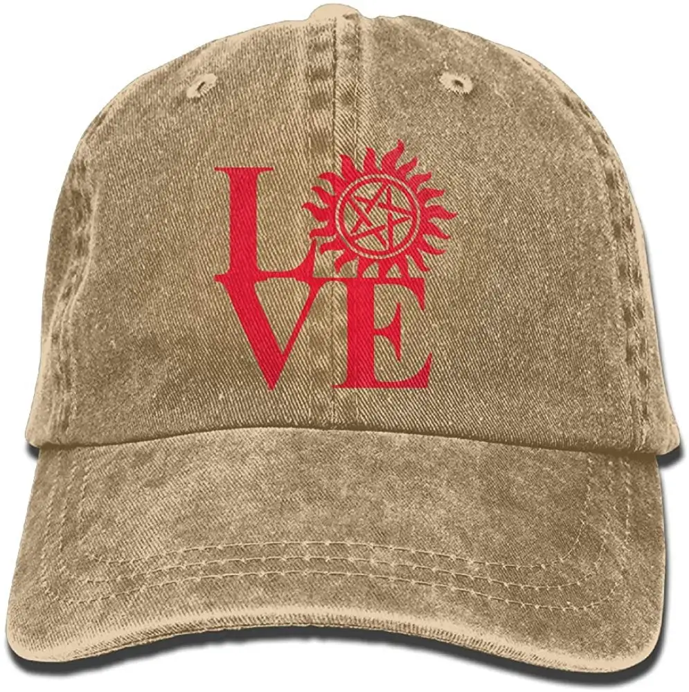 Любовь Охота-сверхъестественная унисекс бейсболка хлопок деним Регулируемая охотничья Кепка для мужчин или женщин