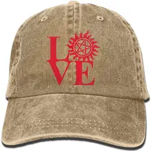 Любовь Охота-сверхъестественная унисекс бейсболка хлопок деним Регулируемая охотничья Кепка для мужчин или женщин