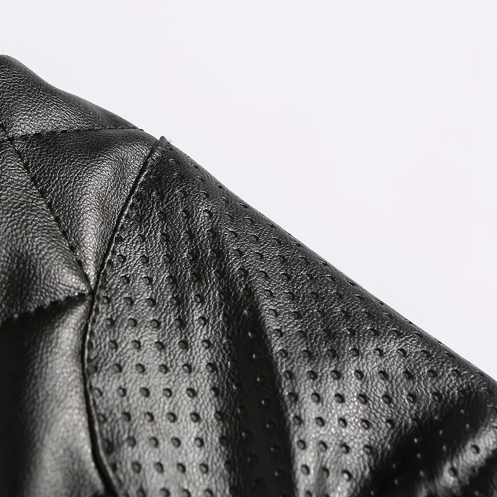 Мужская кожаная куртка коричневого и черного цвета, Мужское пальто с геометрическим рисунком на зиму и осень, Повседневная модная мужская одежда, мотоциклетный кожаный топ