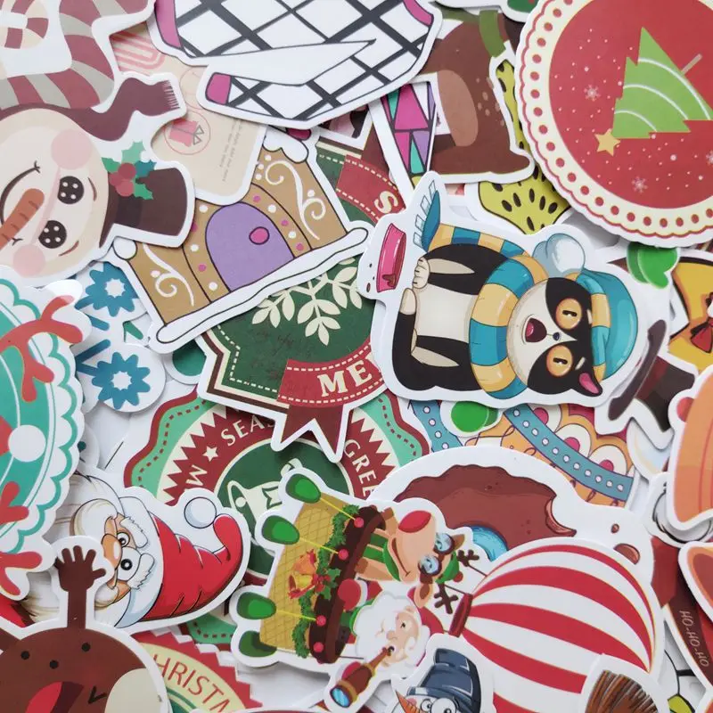 134 шт./компл. Merry Christmas Стикеры уличных танцев Doodle Стикеры костюм; Детский костюм на Рождество День Водонепроницаемый ПВХ Стикеры скейтборд Стикеры