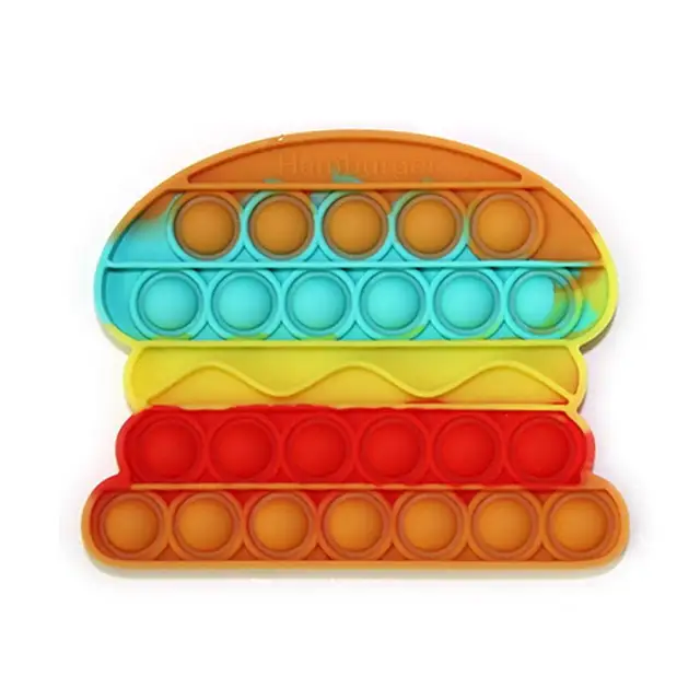 Push Bubble Sensory Toy Autism Needs Stress Reliever Toys Adult Kid Funny Anti-stress Fidget Reliver Stress Dark Gray