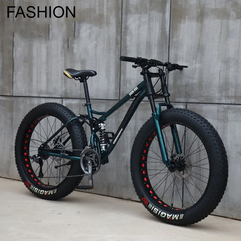 Multi-speed 24inch Beach Snow Bike Adult Extra wide 4.0 Large Tire Mountain Bike Male Female Cycling Students Bicycle