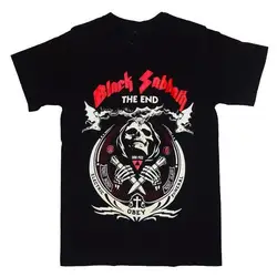 Black Sabbath The End Reaper Скелет Новые мужские футболки классические хэви-метал, рок