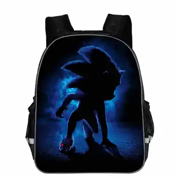 

16 inch Mario Bros Sonic the Hedgehog School Bag for Kids Boy Backpack Children School Sets Pencil Bag Toddler Schoolbag