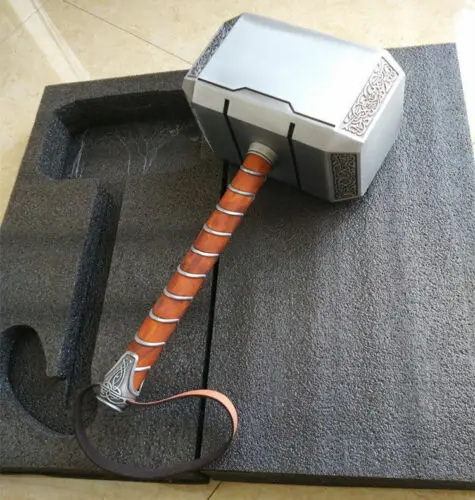 Цельнометаллические игрушки 1:1 Мстители Реплика молота Тора подарки Mjolnir|Игровые