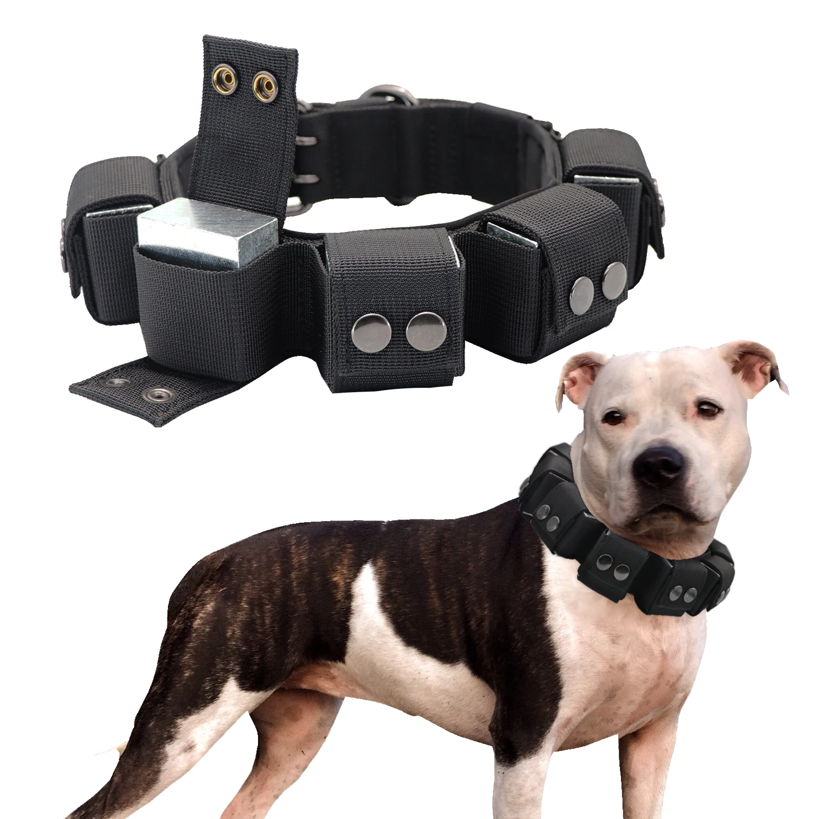 Big Dog Collar Xl Dog Collar Tactical Dog Collar Nylon Weighted Pitbull