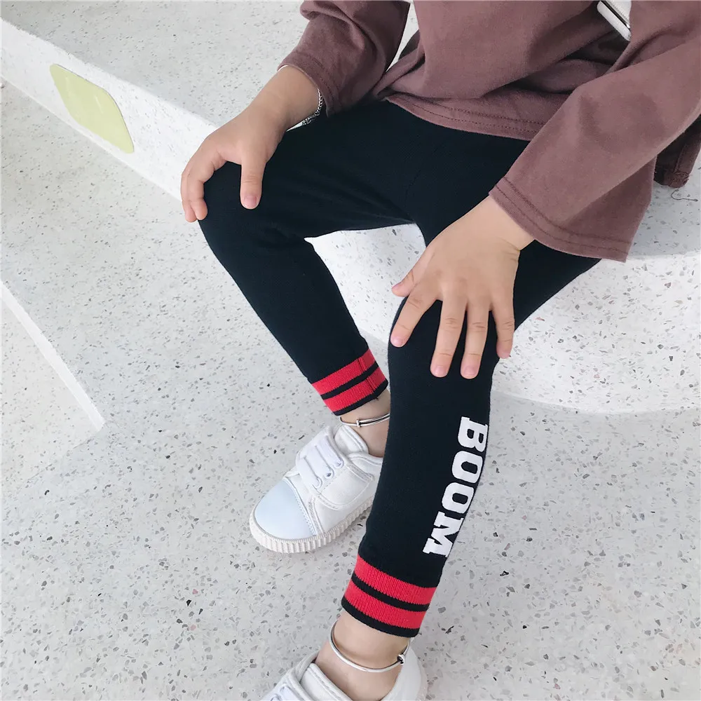 Tonytaobaby/осенне-зимняя одежда; Новая детская одежда; повседневные хлопковые трикотажные брюки; брюки для мальчиков и девочек