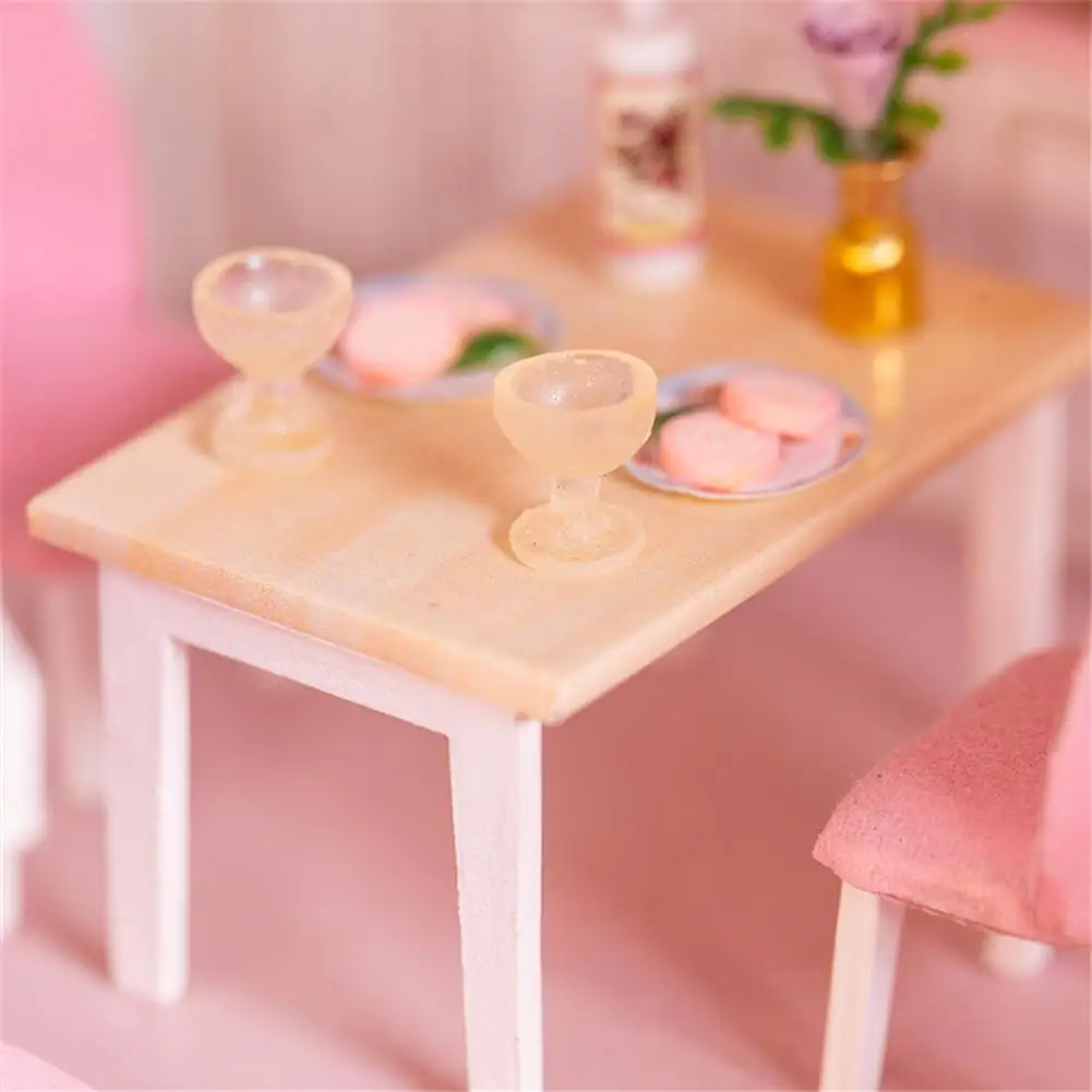 DIY кукольный домик набор 3D ручной работы мини розовый дом с музыкальным движением для девочки день рождения День Святого Валентина подарок коллекционные вещи домашний декор