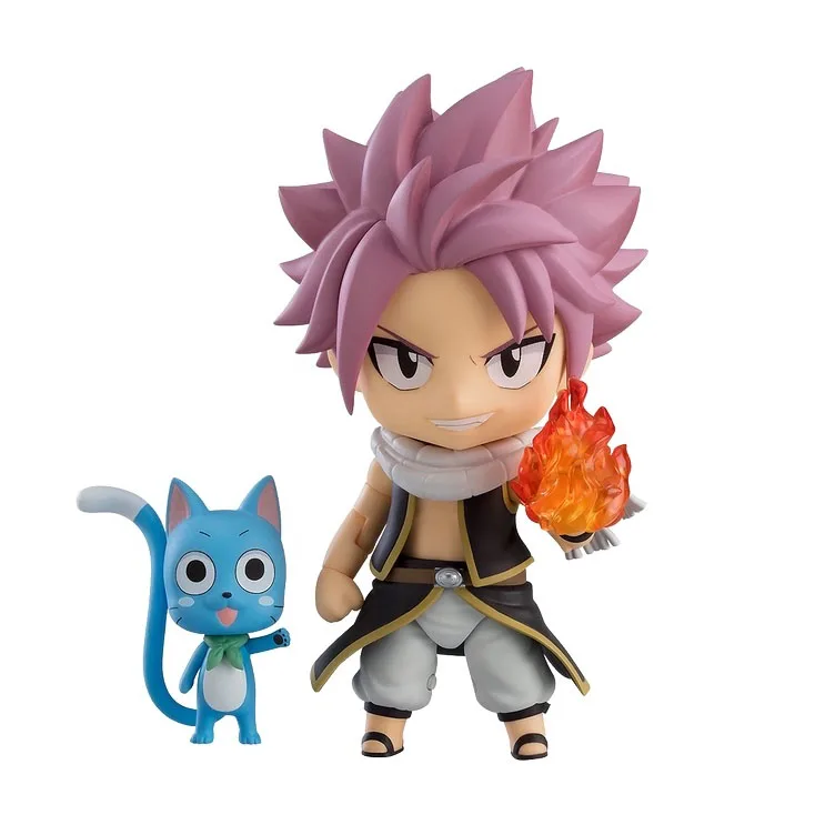 

In Stock Fairy Tail Anime Figure Models Q Version Natsu Dragneel Anime Figurine Figural Models Action Toy Figures Periphery Gift
