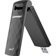 Adaptateur Wifi 6 USB 1800Mbps, Dongle Wi fi 802.11ax double bande 2.4G/5Ghz, carte réseau sans fil, Windows 7 10 11