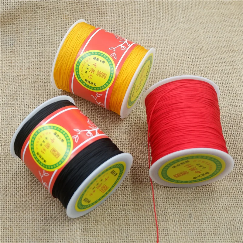 큰 롤 나일론 중국 매듭 매듭, Kumihimo Macrame 코드 꼰 DIY 비즈 스트링 스레드 와이어 라인, 도매, 1mm/1.5mm