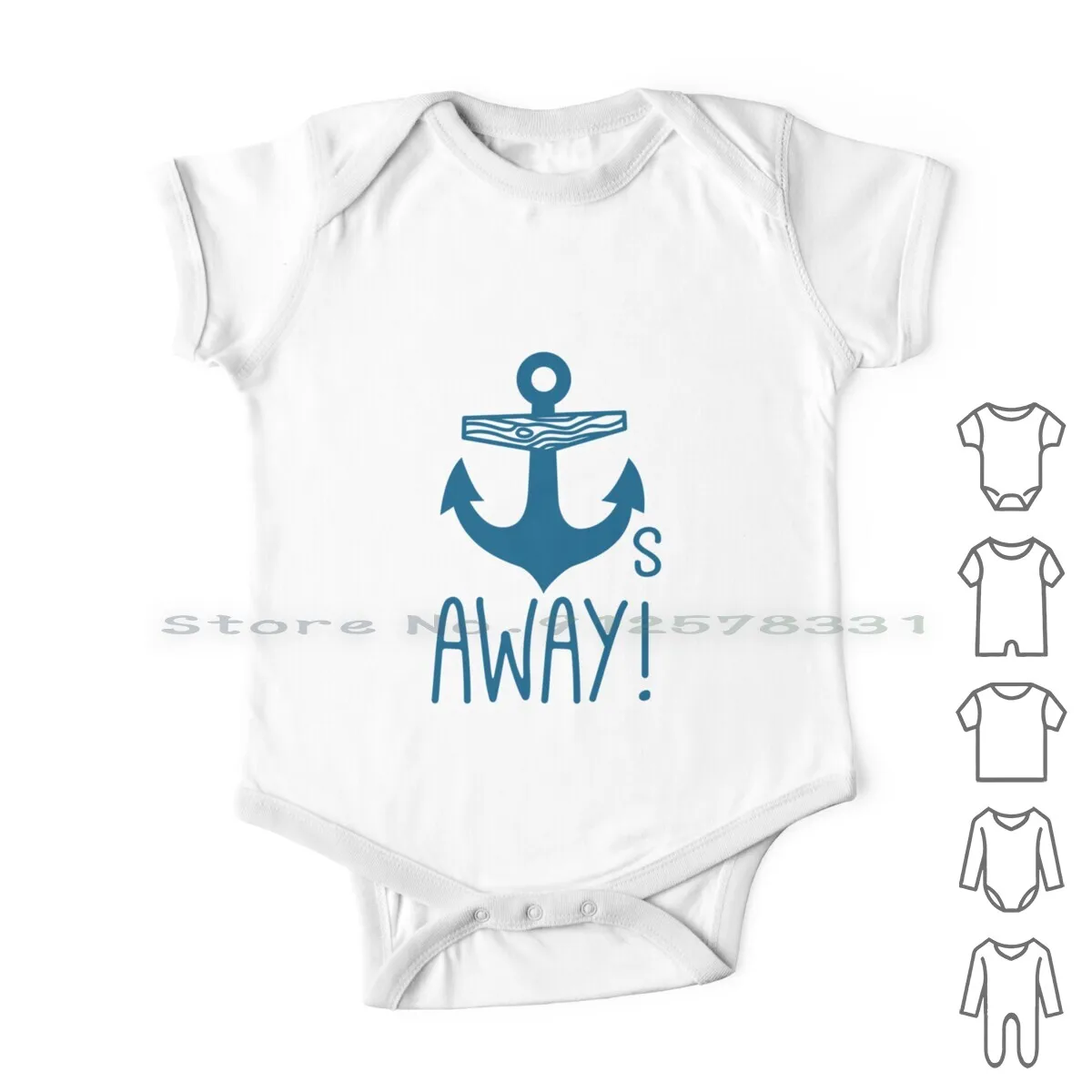 

Anchors Away Newborn Baby Clothes Rompers Cotton Jumpsuits Anchors Away Saying Funny Humor Sailing Infant Long Sleeve