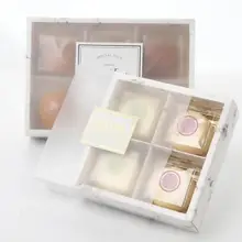 Прозрачное матовое торт коробка десертные макароны коробки Кондитерские упаковочные коробки 100 шт./лот